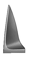 Aesculap, Negletang, Smalt lige bid, 11,5 cm.