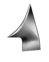 Aesculap, Hudtang, 10 mm. skråbid, 10 cm.