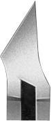 Aesculap, Hudtang, 7 mm. skråbid, 10 cm.