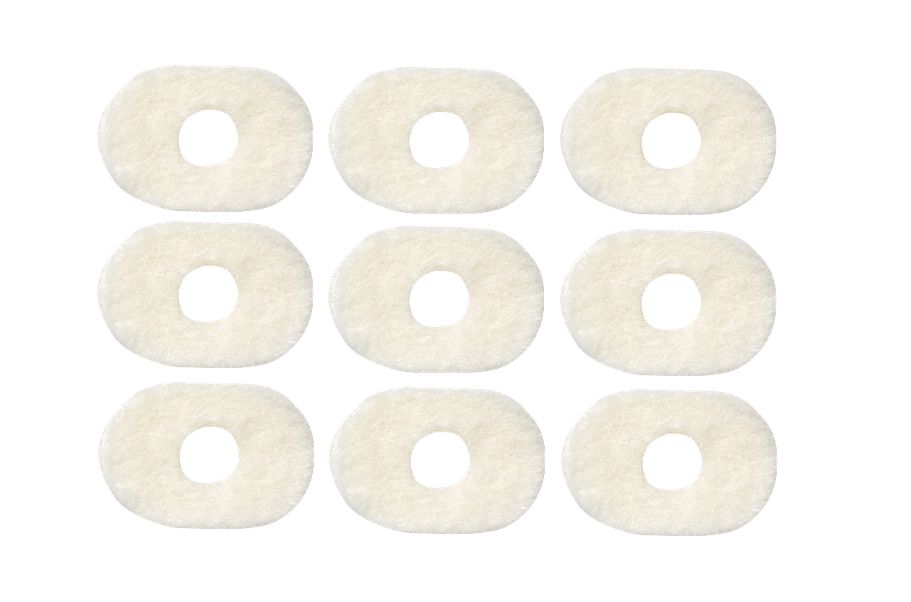 Zopla filtringe, lille oval, 5 mm, 9 stk.