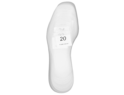 Skabeloner til grundsål, 38 dele