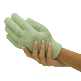 GelSmart skincare handsker, lys grøn, One size
