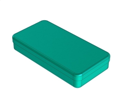 Aluminiumsæske M. Låg, Grøn