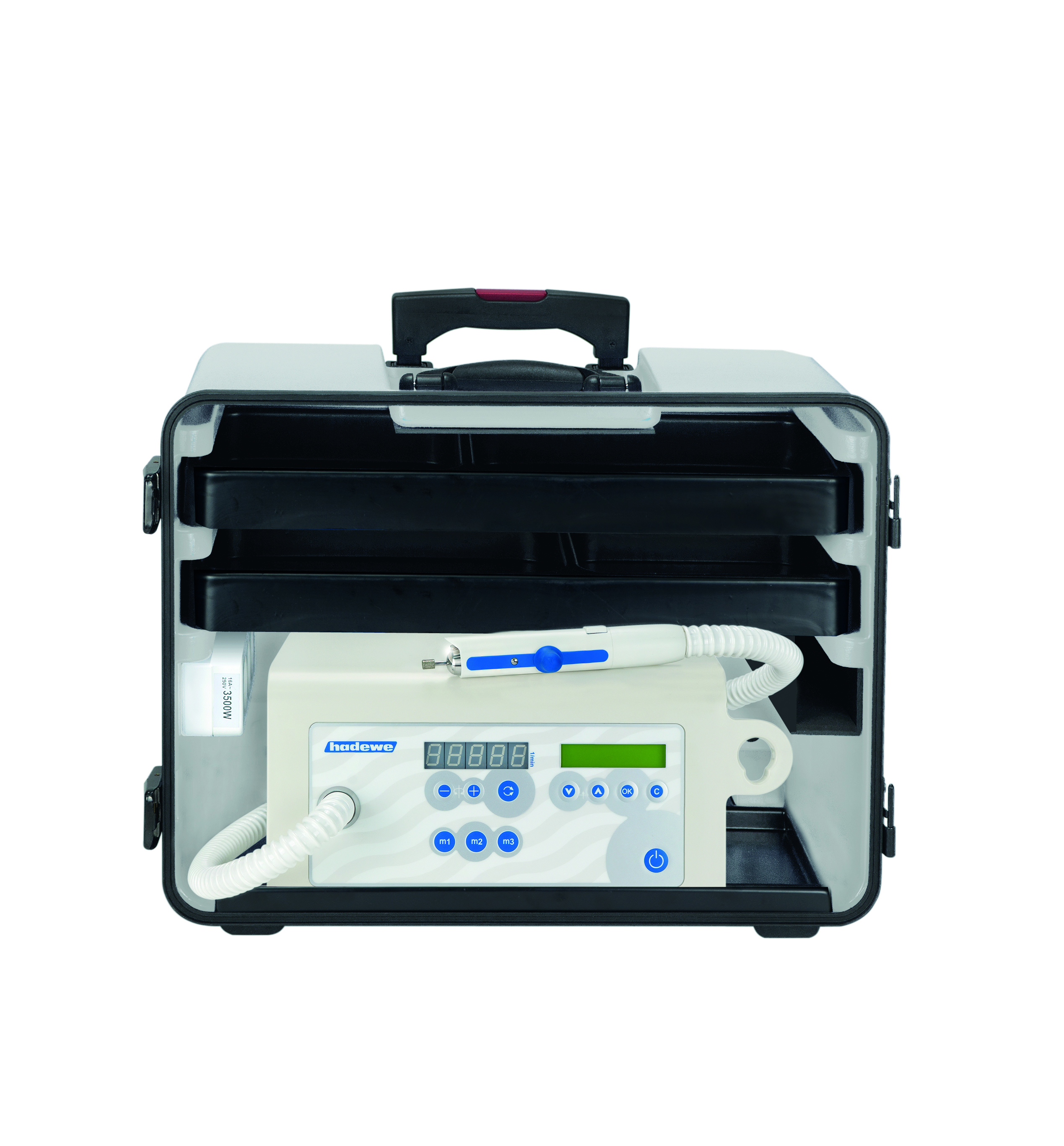 Hadewe, Udebehandlingskuffert, Grå, Trolley