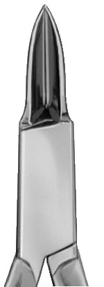 Aesculap, Negletang, Ekstra smalt lige bid, 11,5 cm.