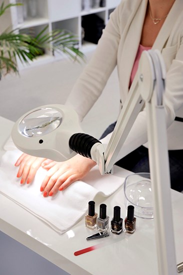 Luxo, Luplampe, KFM, LED, Hvid/Sort