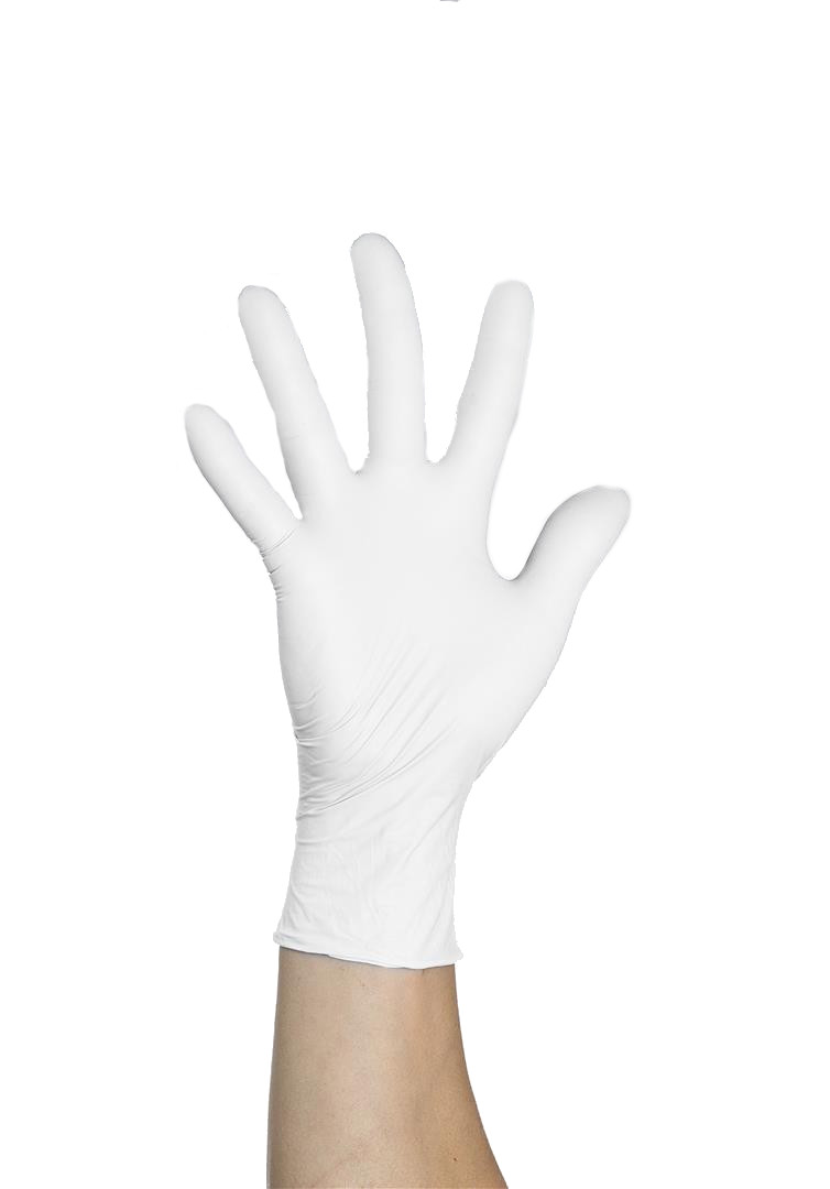 Gleco, Nitrilhandsker, Sensitive Hvid, Pudderfri