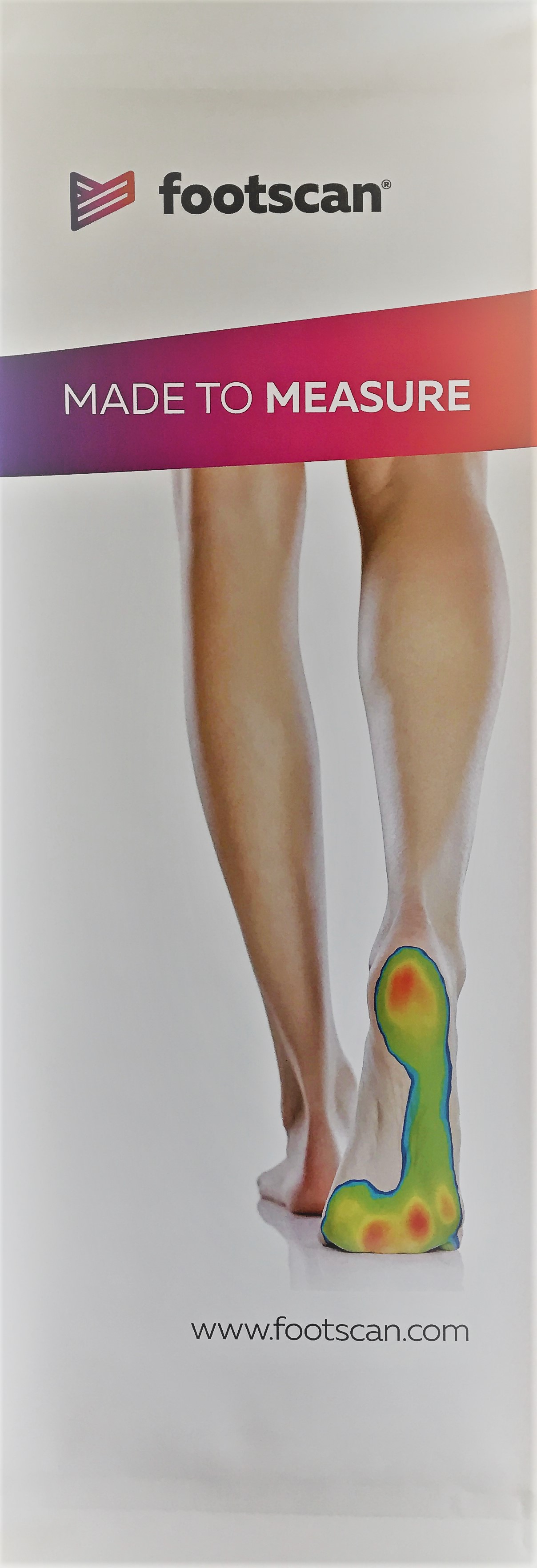 Footscan, Banner, Ortho/Podo, 195 x 60 cm