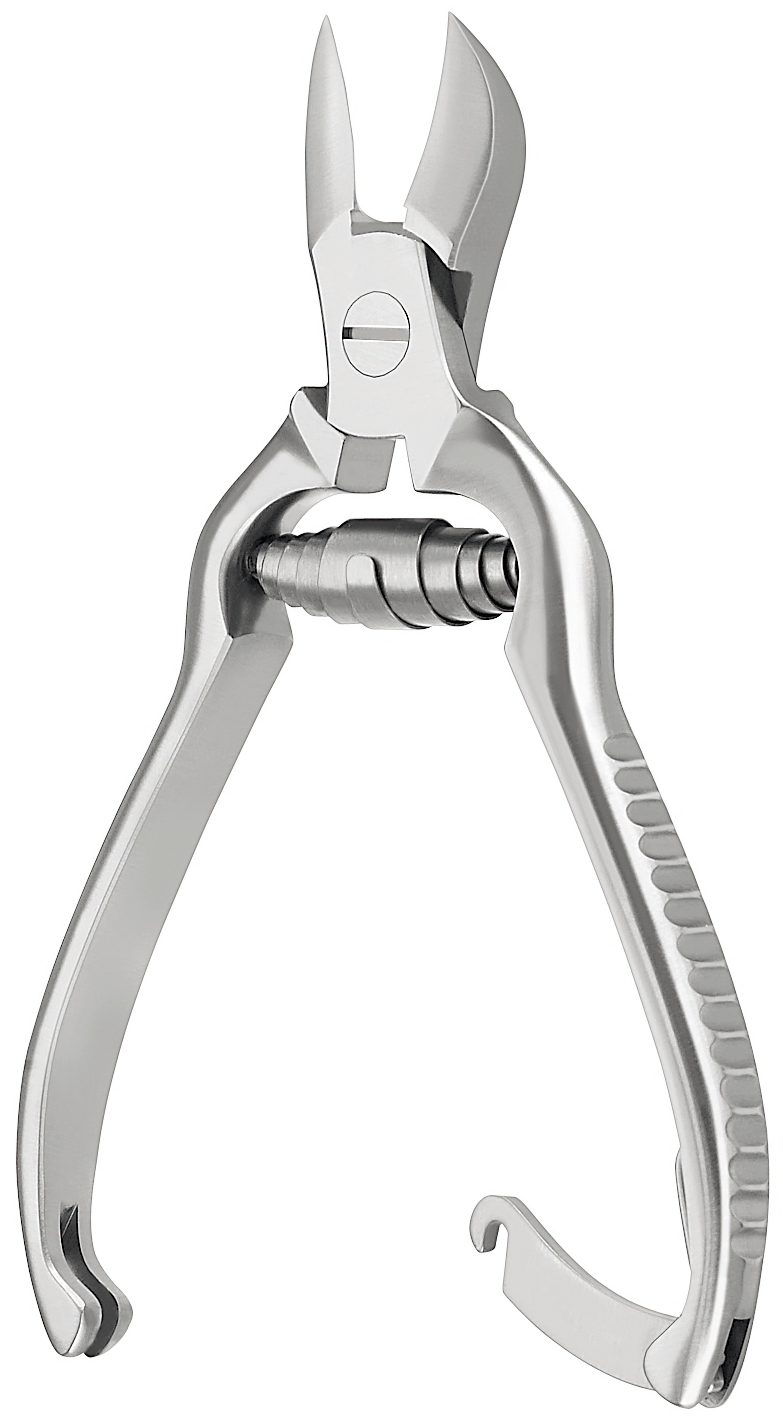 Aesculap, Negletang, Spiralfjeder, Buet bid, 12 cm