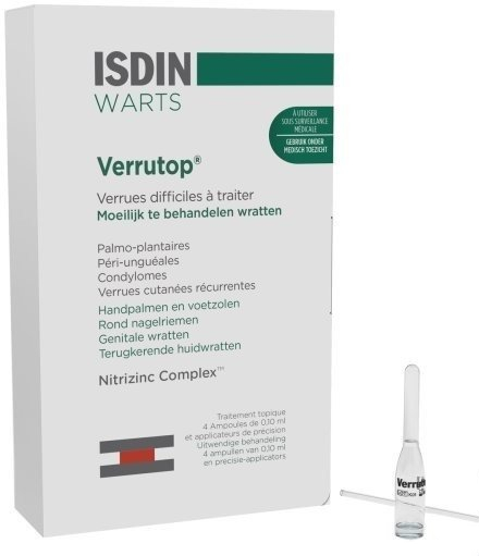 Verrutop, Vortemiddel, æske à 4 ampuller