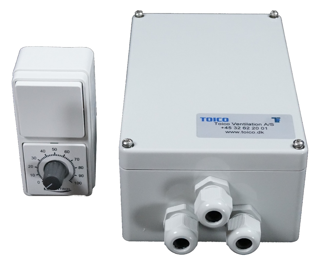 TK Regulering, boks med afbryder