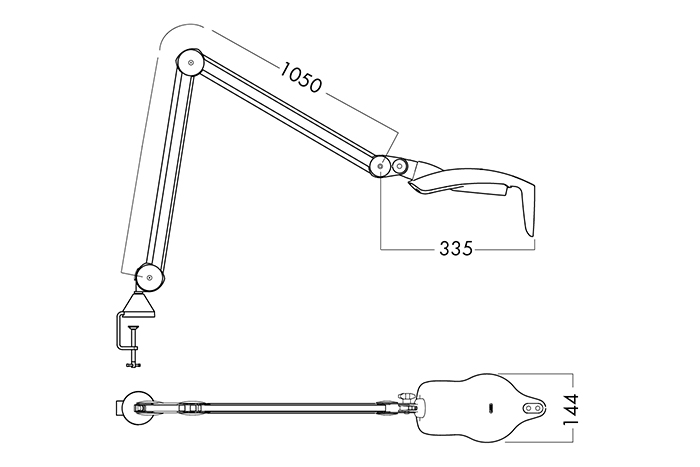 Luxo, LHH, LED, hvid