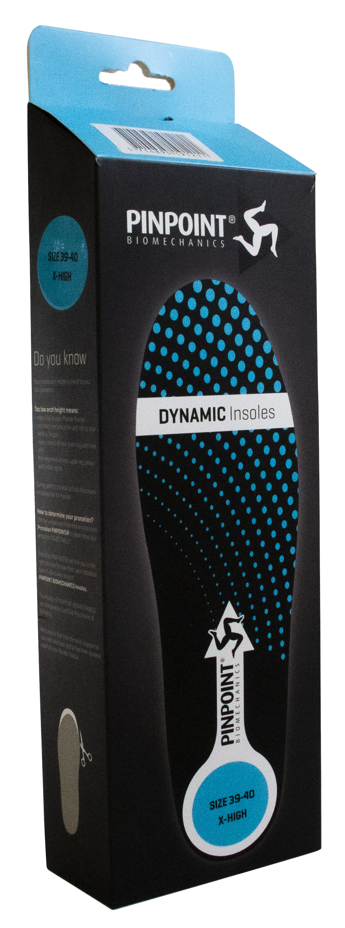 Pinpoint, Dynamic indlæg, Blå X-høj