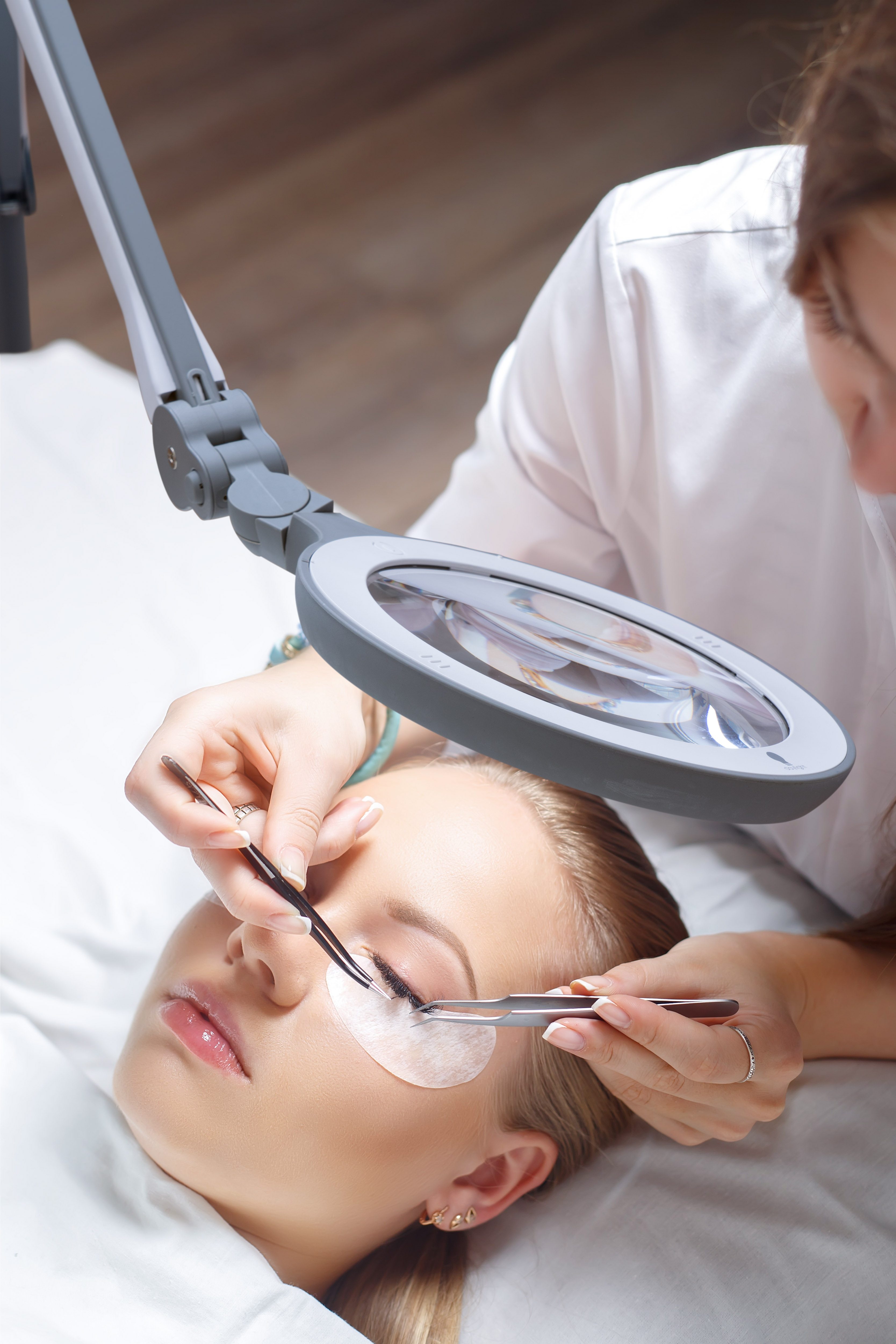 Daylight, Luplampe, iQ, LED, hvid/grå, 3 dioptri