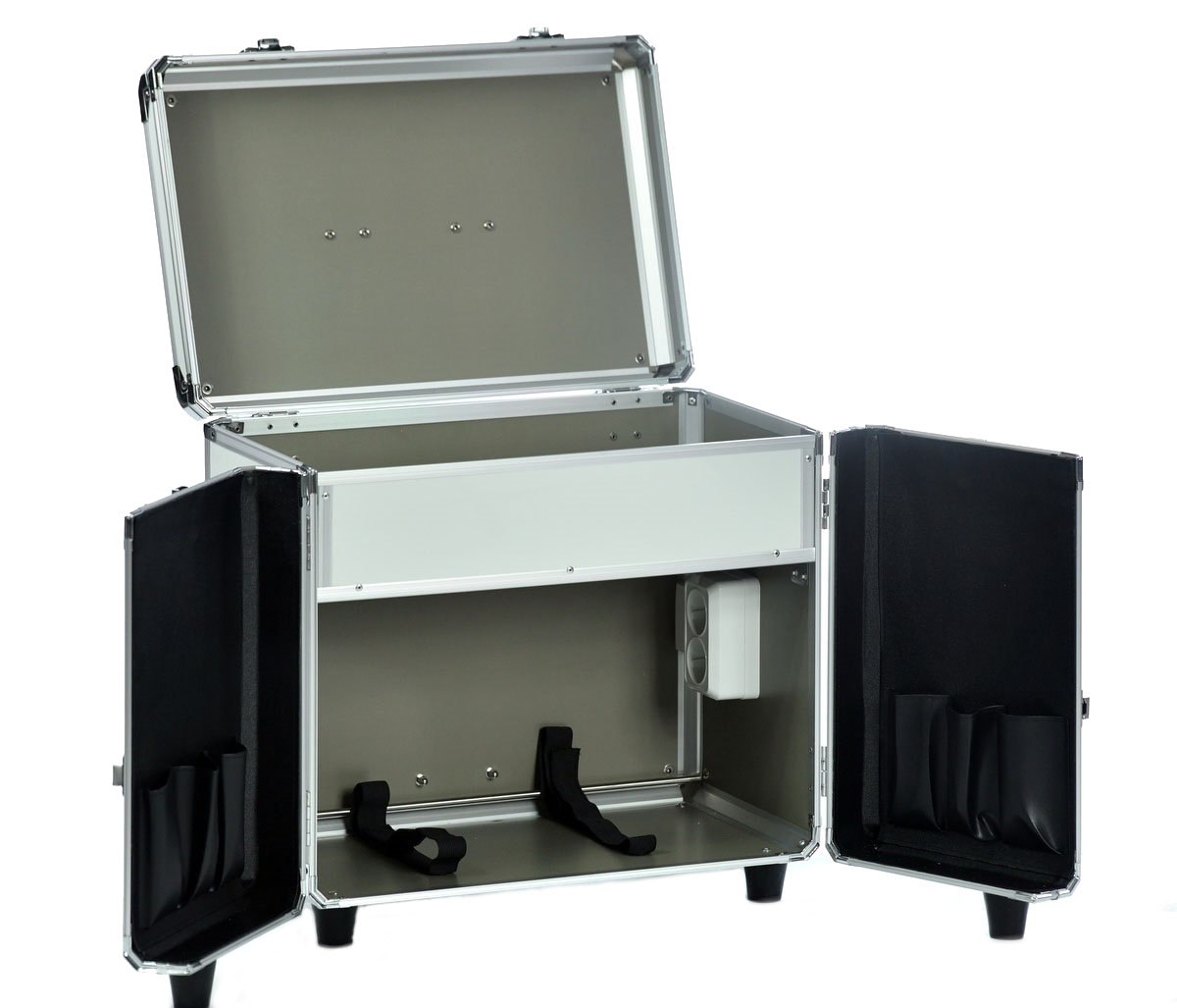 Udebehandlingskuffert, Gummihjul, Trolley, Elstik