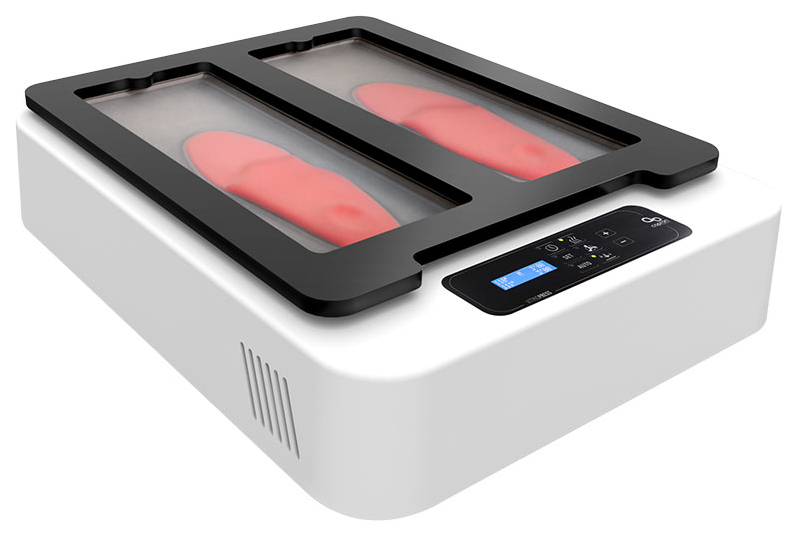 Vitropress 2, heater og vacuum maskine