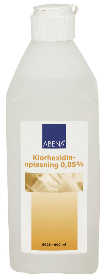 Klorhexidin, 0,05%, Isotonisk, 600 ml.