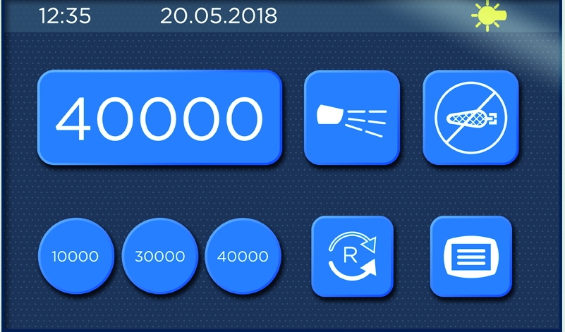 Hadewe, Micromotor, Azuras Chrome, Lys, Spray