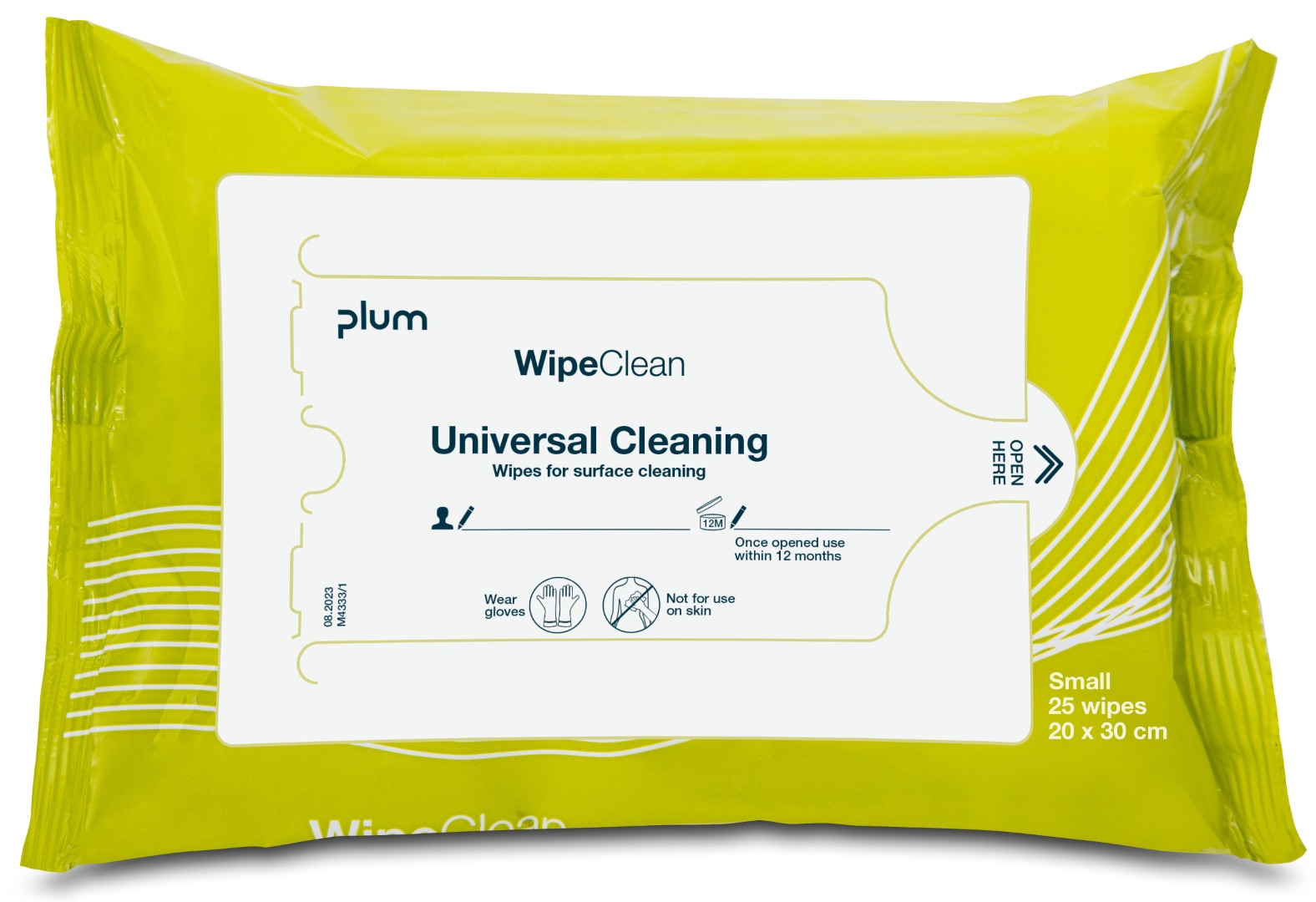 Plum, Wipeclean, Universal Rengøring, 20x30 cm, 25 stk.