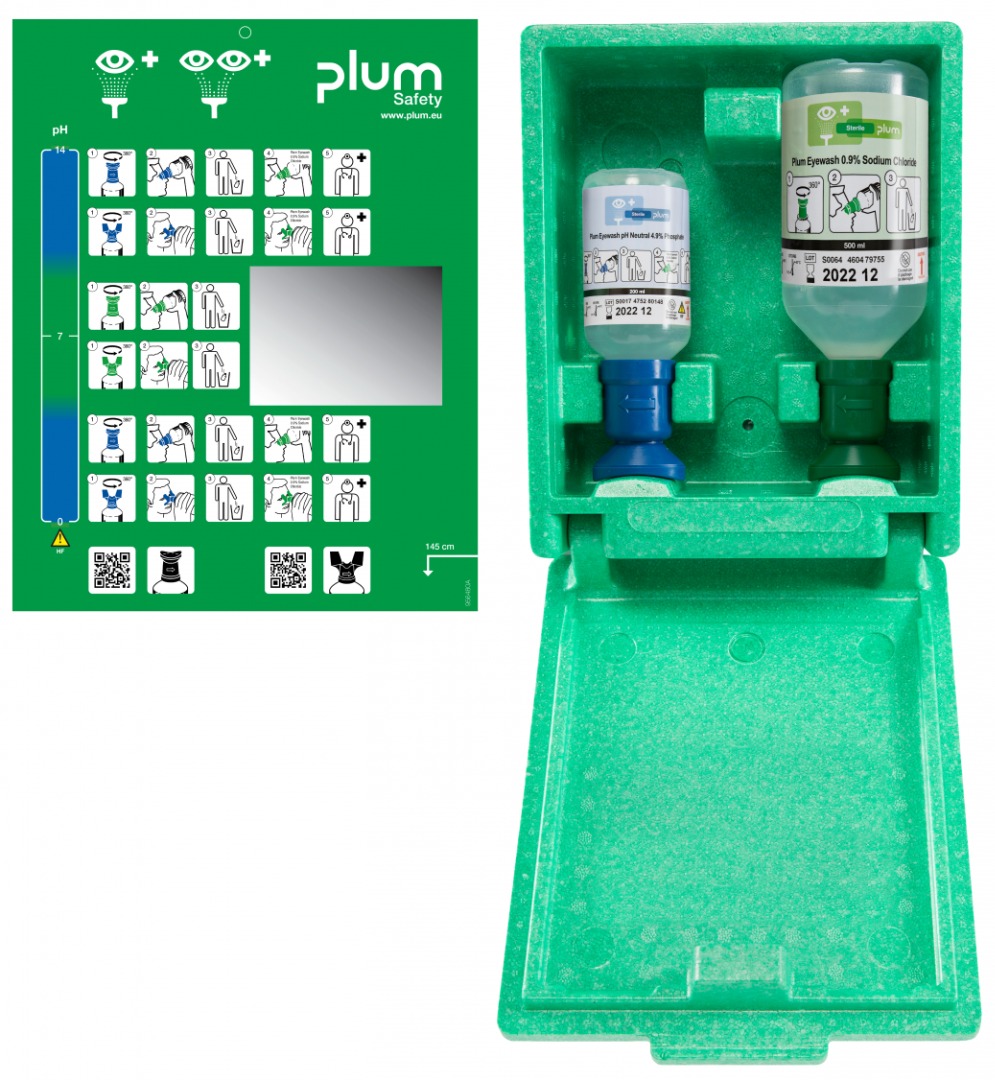 Plum, Øjenskyllestation, 500 ml., pH neutral, 200 