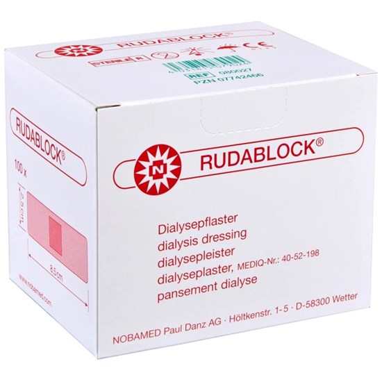 Rudablock, Hæmostatisk plaster, 2,5 x 8,6 cm, ster