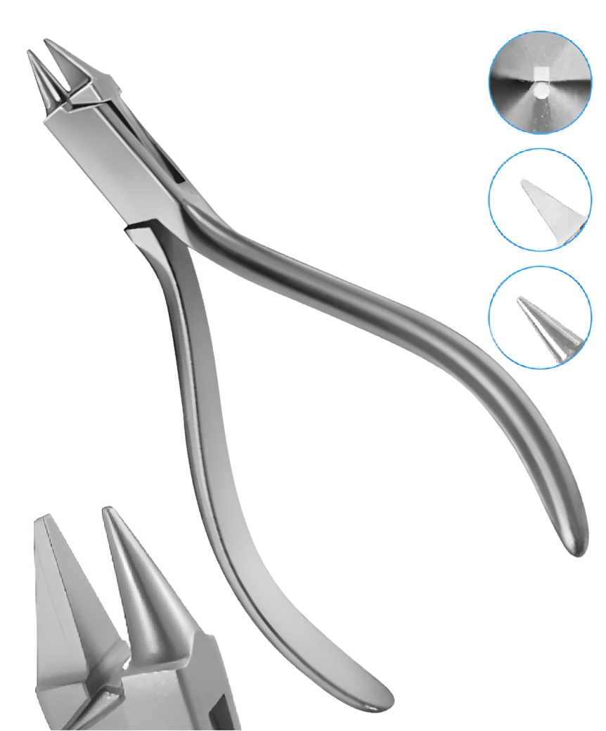 Aesculap, Ortonyxi, Rund-fladtang, 12,5 cm.