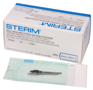 Autoklaveposer m/selvklæb, 6 x 10 cm, 200 stk.