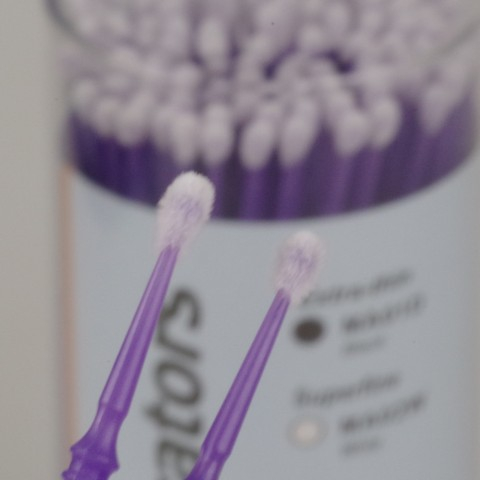Microbørster, Lilla, 100 stk.