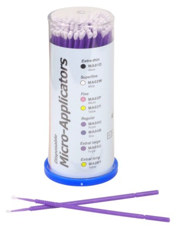 Microbørster, Lilla, 100 stk.