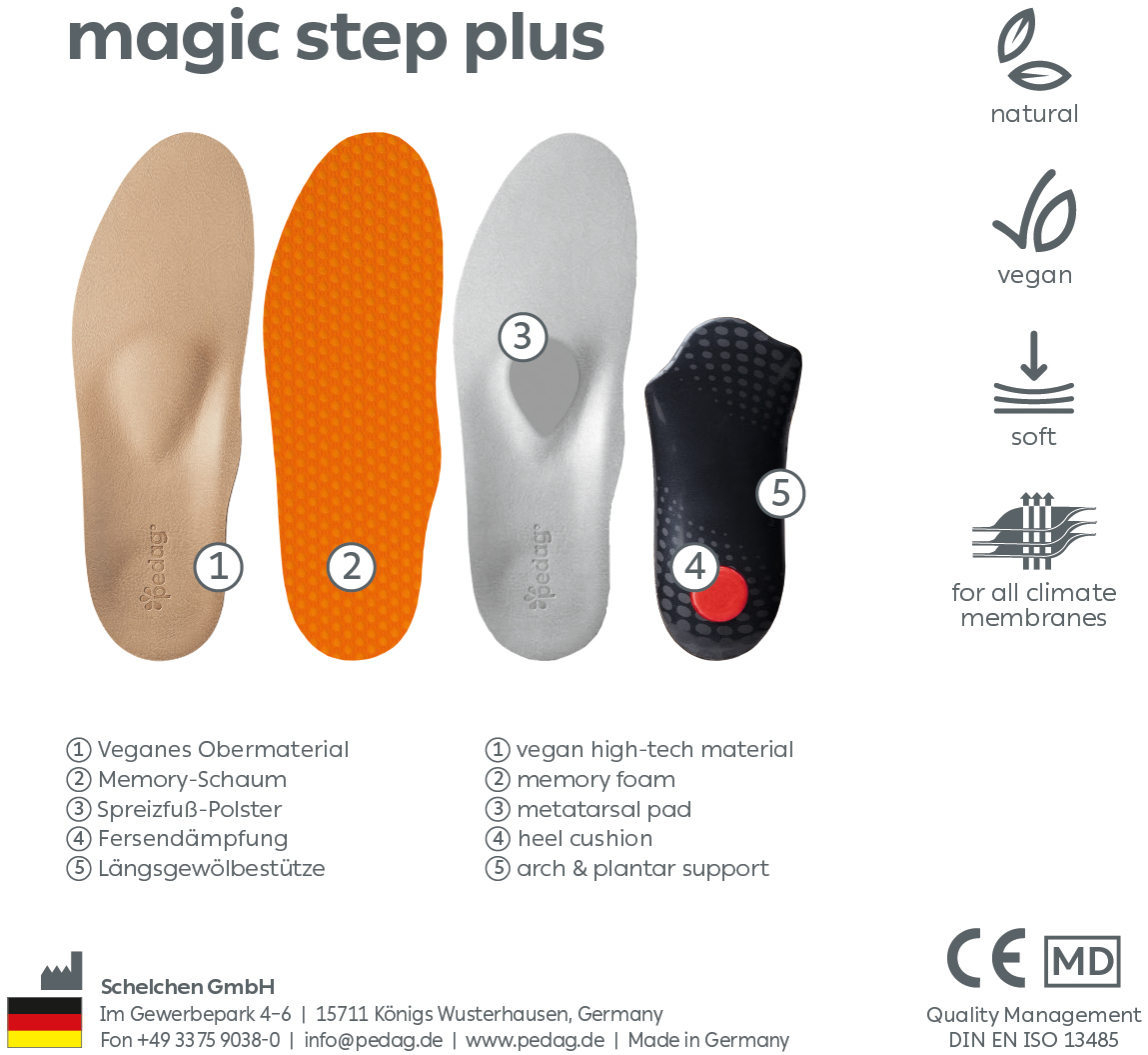 Pedag, Indlægssål, Magic Step Plus