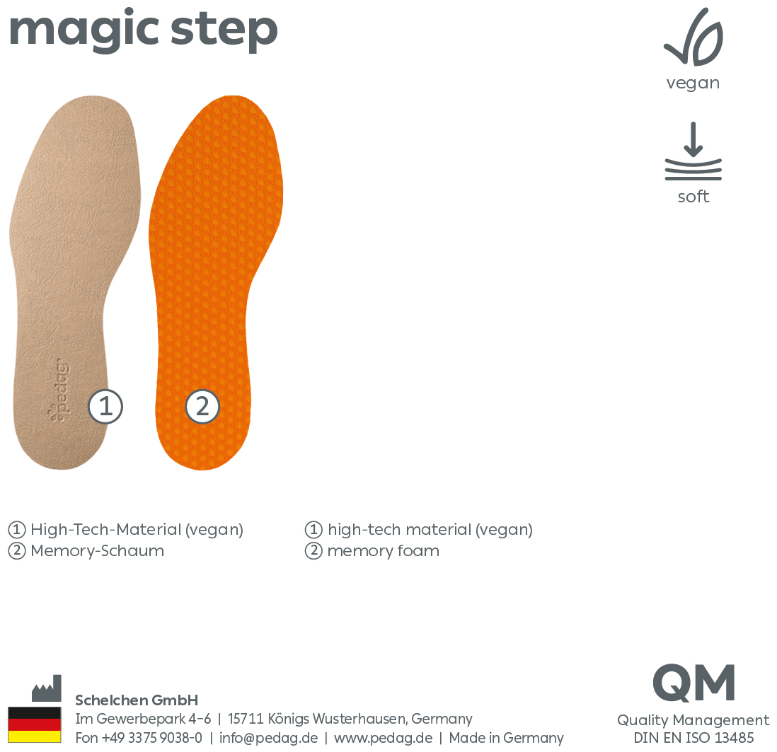 Pedag, Indlægssål, Magic Step