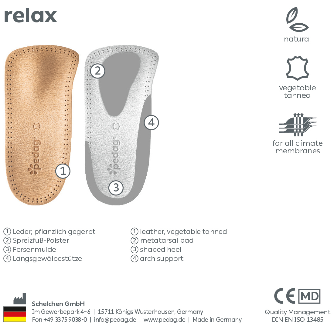 Pedag, Fodindlæg, Relax