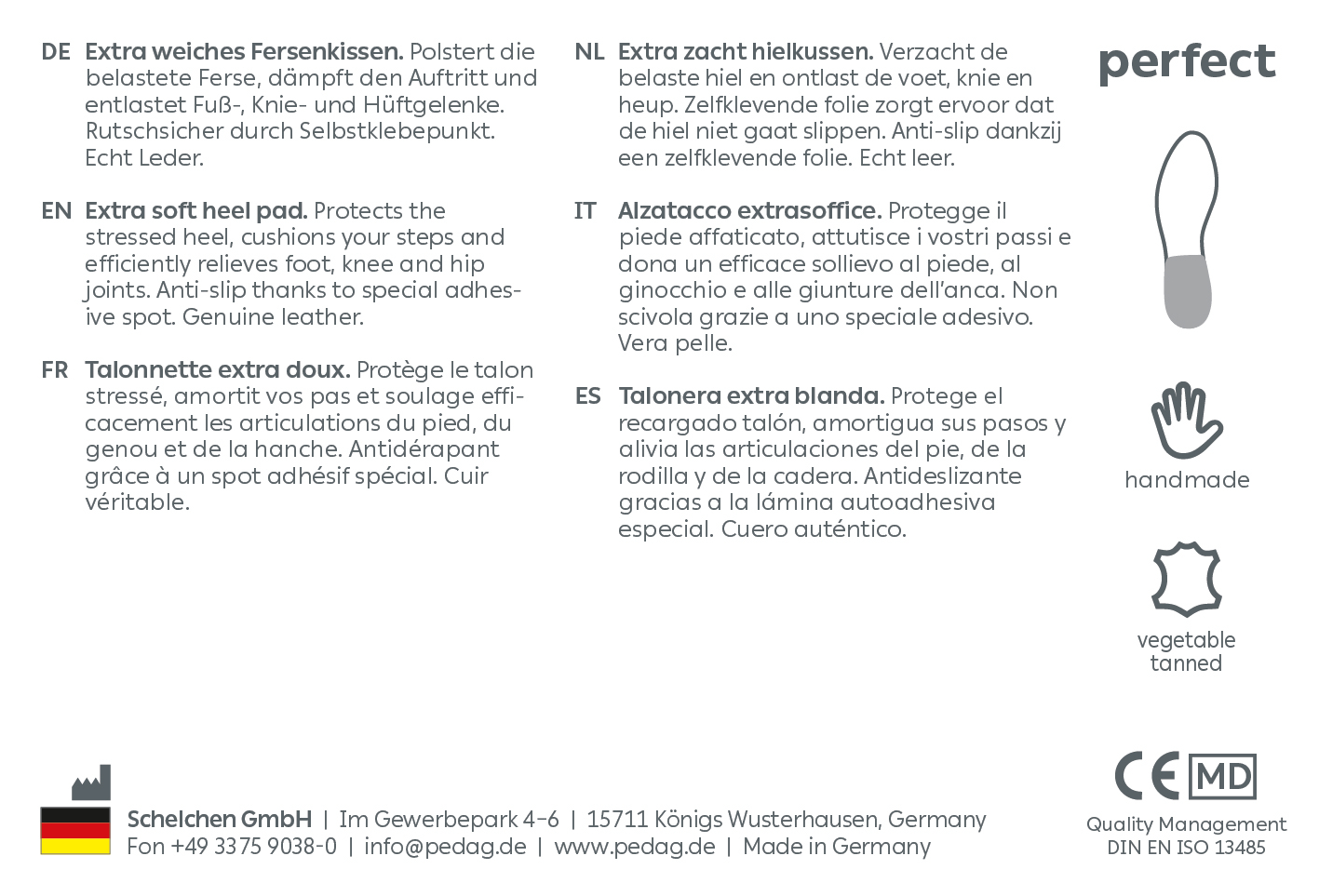 Pedag Hælkile, Perfect