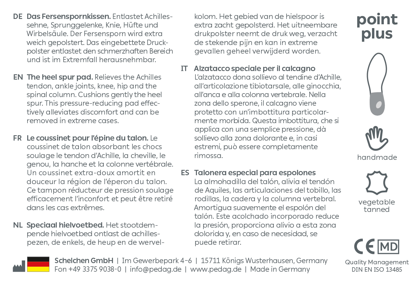 Pedag Hælsporeindlæg, Point Plus