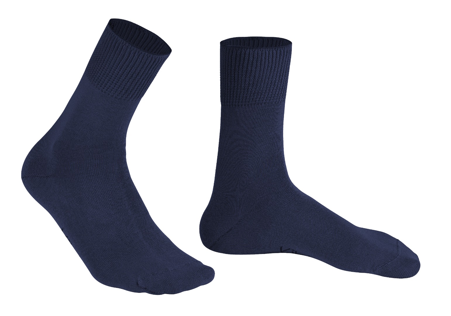 Kilde, Comfort & Diabetes strømper, bomuld, marine blå