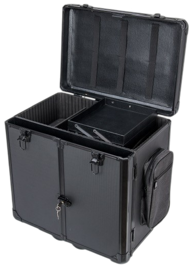 Udebehandlingskuffert, Sort, Trolley