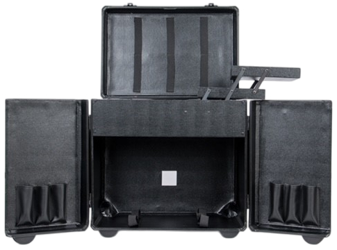 Udebehandlingskuffert, Sort, Trolley