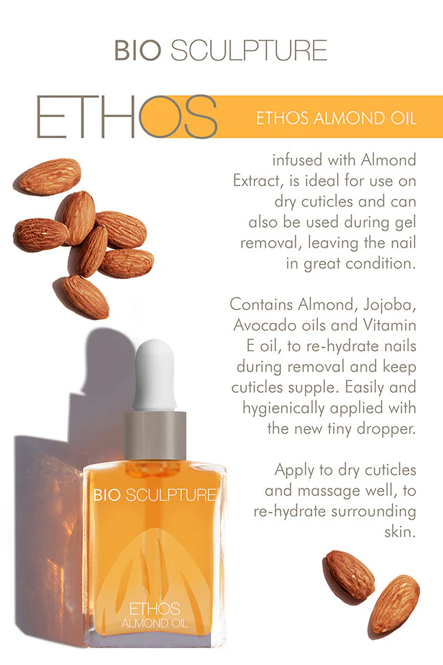 Bio Sculpture, Ethos Almond Oil, 14 ml.
