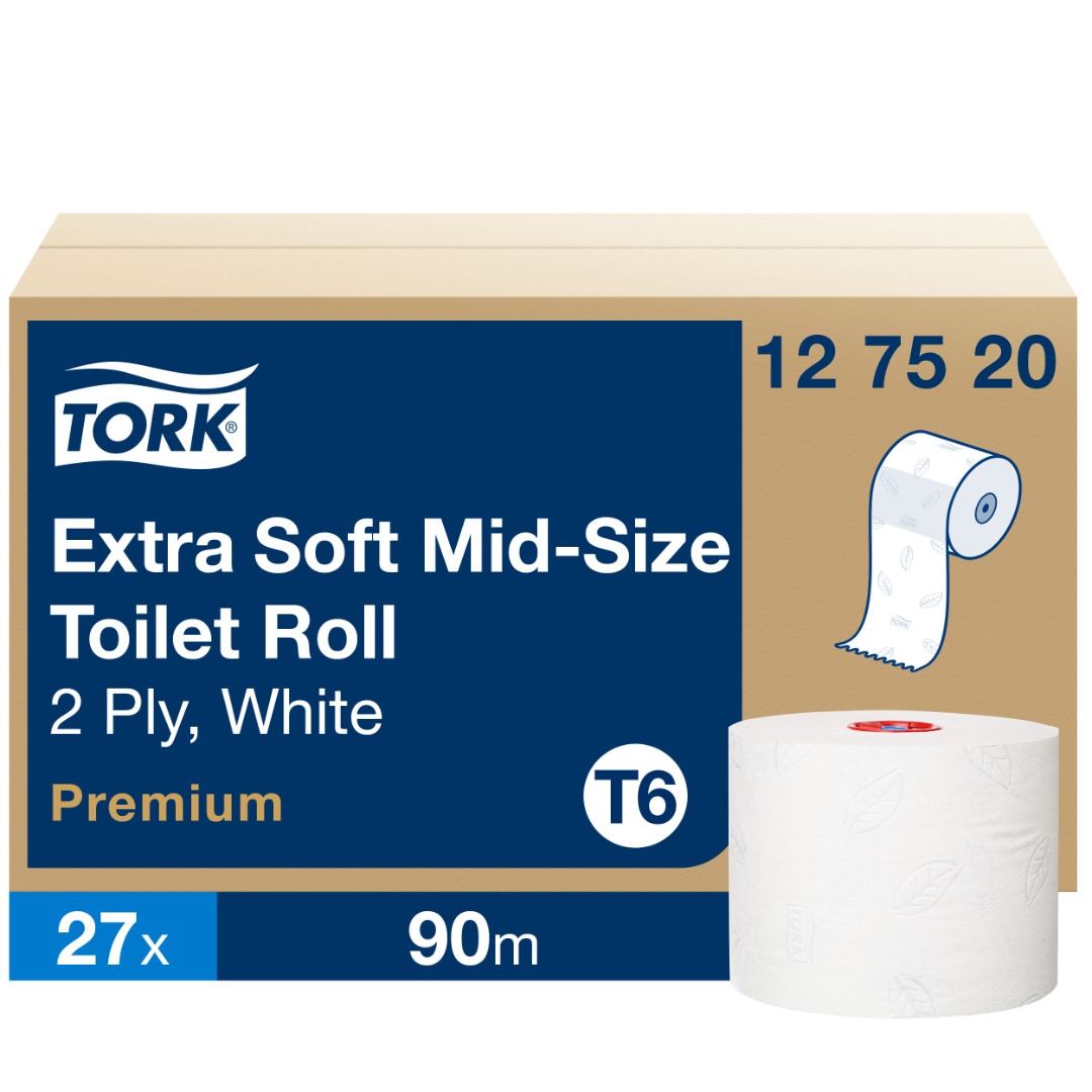 Tork Premium, T6, Toiletrulle, 90 meter, 27 ruller