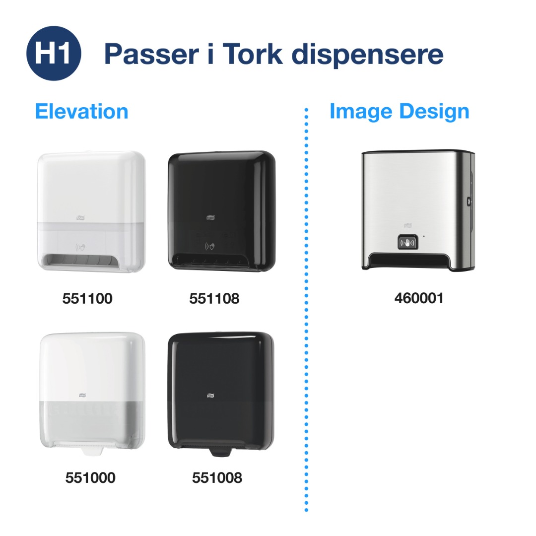 Tork Premium, H1, Håndklæderulle, Matic Soft, 100 meter, 6 ruller