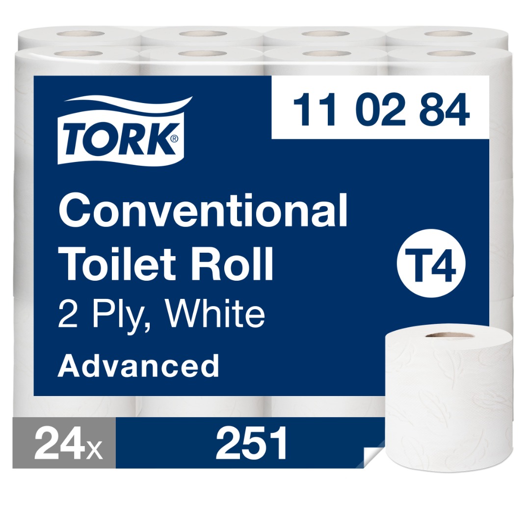 Tork Advanced, T4, Toiletpapir, 2 lag, 24 ruller