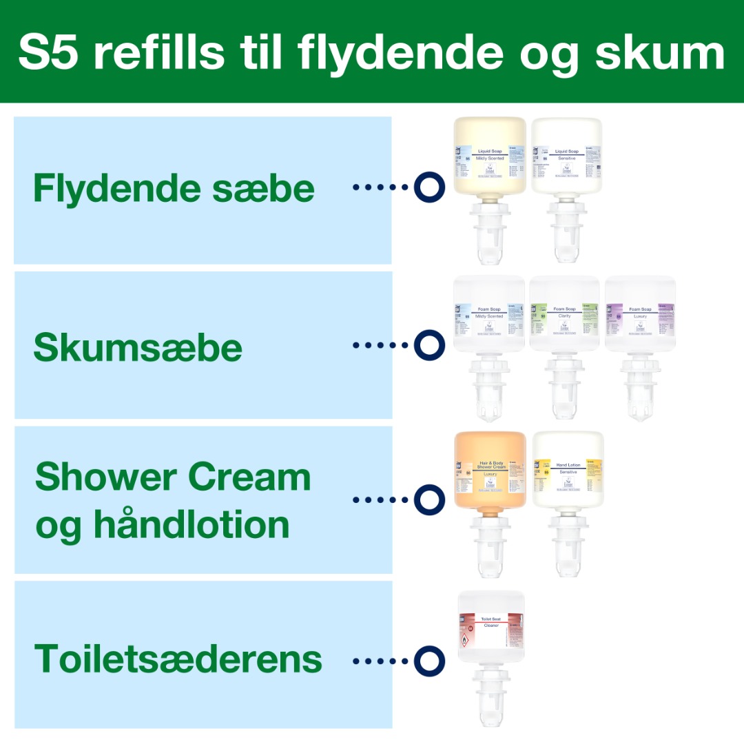 Tork, S5, Sæbedispenser, hvid
