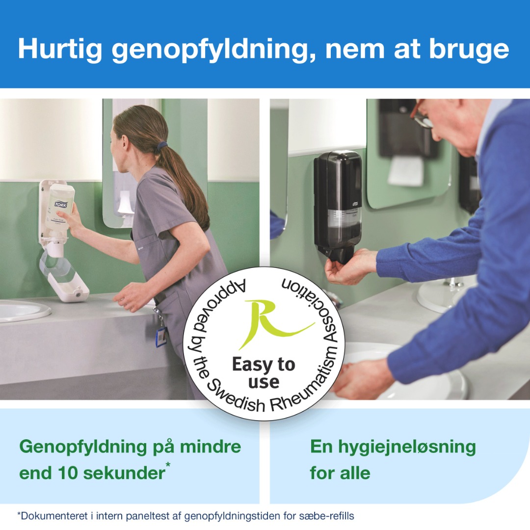 Tork Premium, S4, Håndsæbe, skum, Mild duft, 1000 ml.