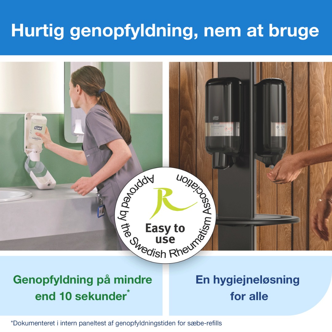 Tork Premium, S4, Hånddesinfektion Gel, 1000 ml.