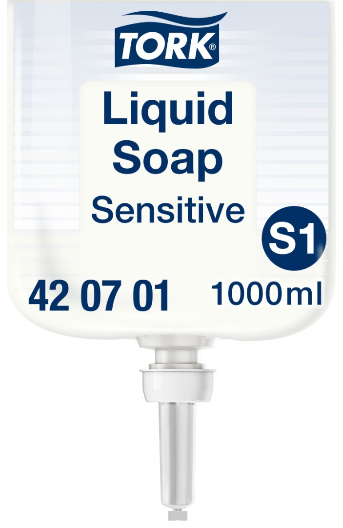 Tork Premium, S1, Håndsæbe, Sensitive, 1000 ml.