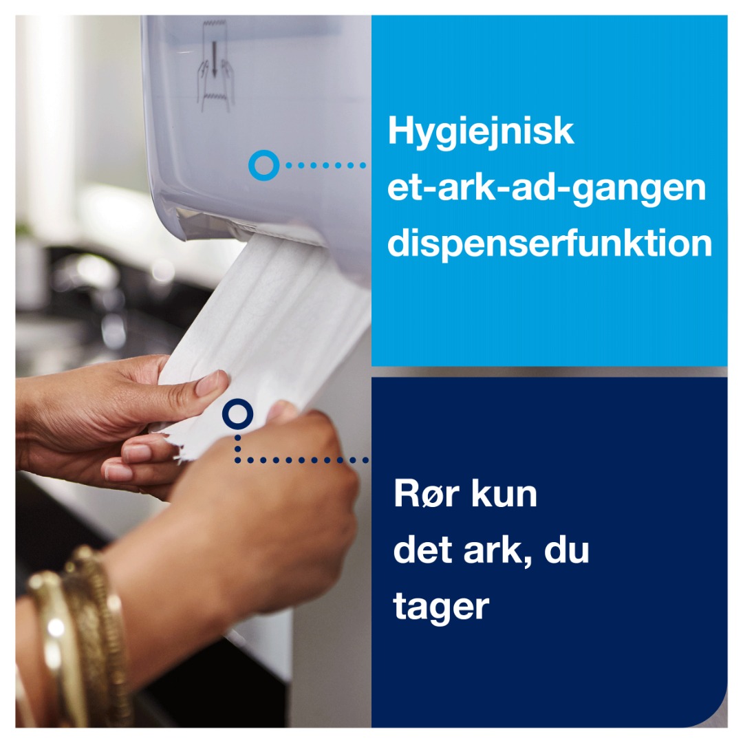 Tork H1, Håndklæderulle Dispenser, Matic, Hvid