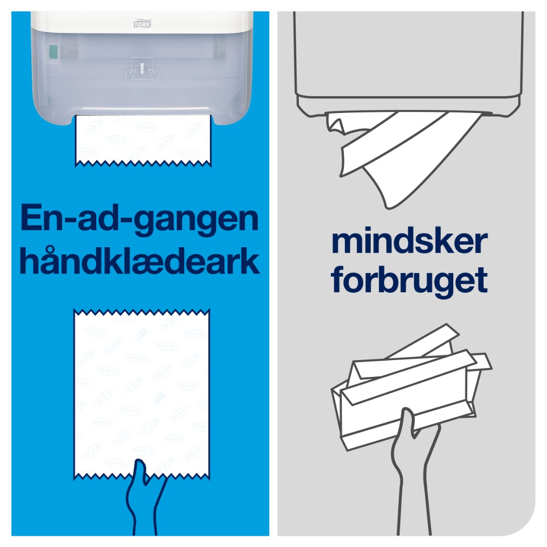 Tork H1, Håndklæderulle Dispenser, Matic, Hvid