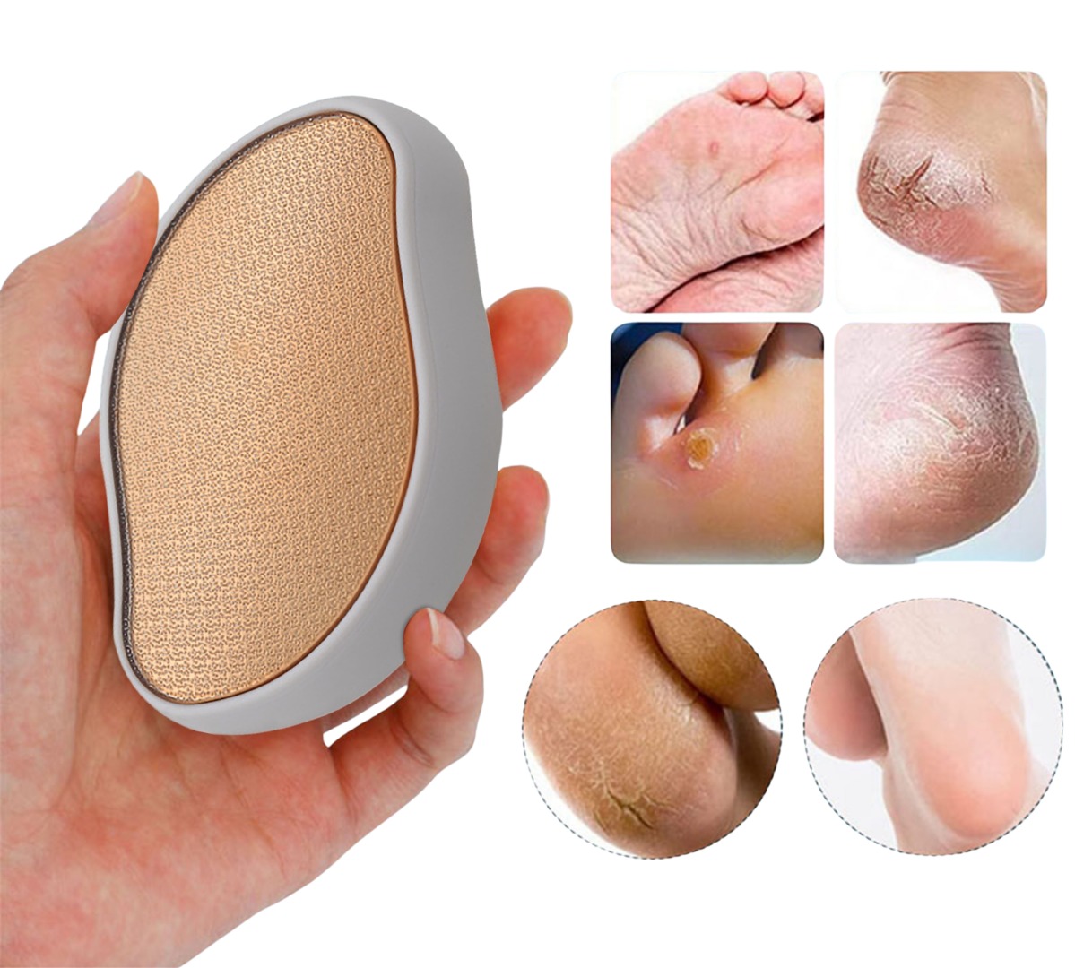 Kilde Fodfil, nano glas hvid.