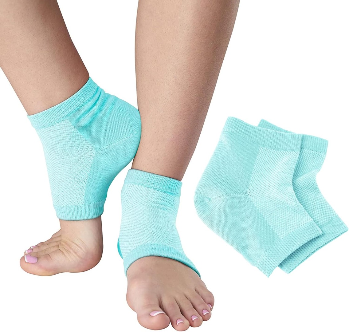 GelSmart, Plejende hælstrømpe, Aqua, 1 par, One size