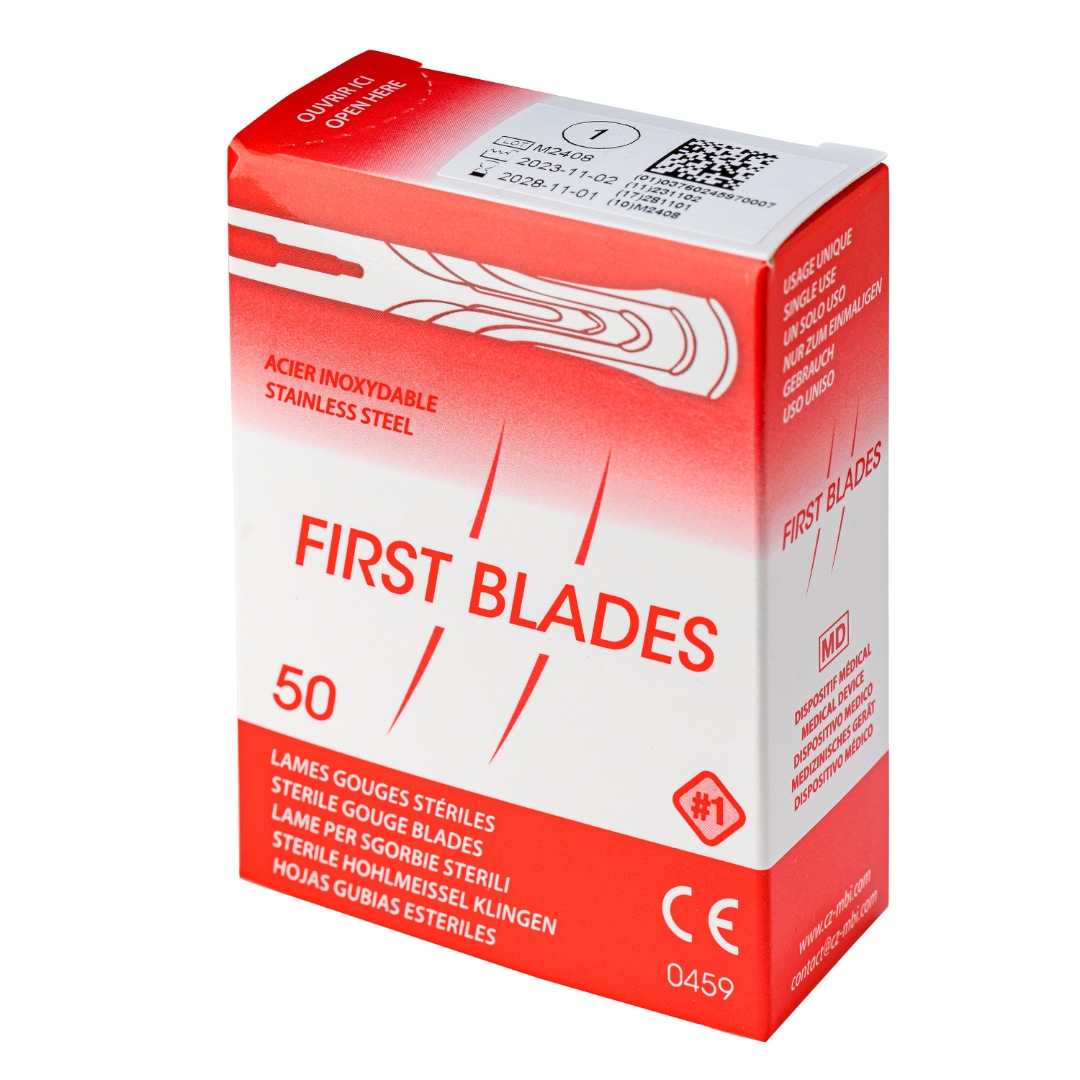 First Blades, Hulmejselblad, 50 stk, steril